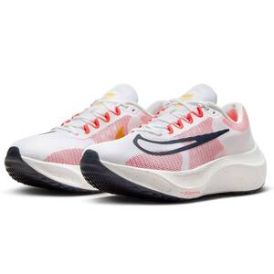 ☆NIKE ZOOM FLY 5 白/明赤/濃紺/黄 25.0cm ナイキ ズーム フライ 5 DM8968-100