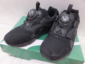 PUMA プーマ TRINOMIC DISC BLAZE 24.5cm 361966-01 箱付き ブラック レディース スニーカー