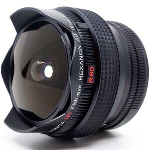 極美品 コニカ KONICA UC Fish-eye HEXANON AR 15mm F2.8 ヘキサノン フィッシュアイ 魚眼 キャップ・レンズケース付き