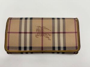 2412051894305 BURBERRY バーバリー 長財布 ウォレット ユニセックス ノバチェック 現状品 中古