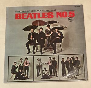 【当時物】レコード BEATLES NO.5 ビートルズ