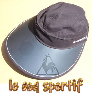 即決■le coq sportif■頭外して空っぽに黒と黒cap■■古着