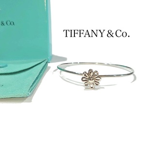 【鑑定済】TIFFANY&Co. ティファニー ブレスレット デイジーフラワー パロマ・ピカソ シルバー925 バングル アクセサリー 送料無料