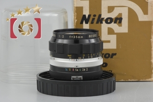 【中古】Nikon ニコン NIKKOR-O Auto 35mm f/2 元箱付き