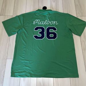 L マルボンゴルフ MALBON GOLF 　シャツ　モックネック　半袖　