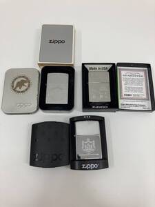 未使用　ZIPPO ジッポ　KINGDOM OF HAWAII COAT OF ARMS　ハンティングワールド HUNTING WORLD　ライター　ケース付き　セット　まとめ売り