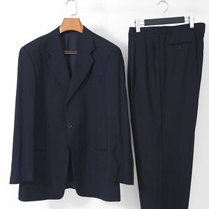 4-ZB047 アルマーニコレツォーニ ARMANI COLLEZIONI 高級ライン ウール スーツ セットアップ ネイビー 54/R メンズ