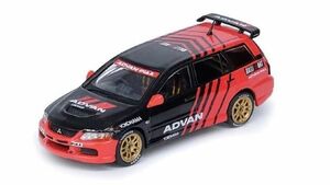 INNO64　IN64-EVO9W-ADRA　三菱 ランサー エボリューション IX ワゴン ADVAN Livery With RaceCar Interior ※1/64スケール