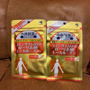 【送料無料】小林製薬 コエンザイムQ10 α-リポ酸 L-カルニチン 30日分 60粒　×2袋　ダイエット