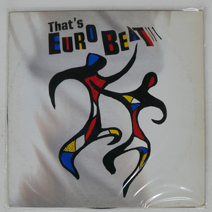 見本盤 国内盤 VA/THAT’S EUROBEAT VOL. 11/ALFA INTERNATIONAL 25B131 LP