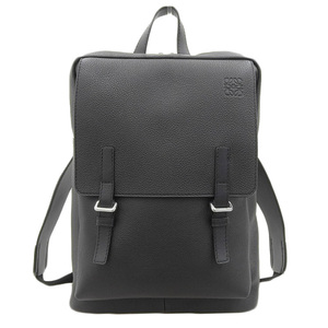 ロエベ LOEWE ミリタリーバックパック バックパック リュックサック レザー ブラック B553J18X03 中古 新入荷 OB2188