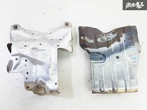 実動外し スバル 純正 BR9 レガシィ 前期 EJ25 ターボ エキゾーストマニホールド エキマニ タービン 遮熱板 2枚セット 即納