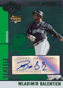 【バレンティン】ルーキー 直筆サインカード 200枚限定 東京ヤクルトスワローズ 2008 TOPPS WLADIMIR BALENTIEN AUTO #検索 BBM EPOCH