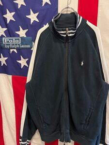 ★90s★Polo by Ralph Lauren★ポロラルフローレン★トラックジャケット★ジャージ★スウェット★ブルゾン★XLサイズ★ヴィンテージ★