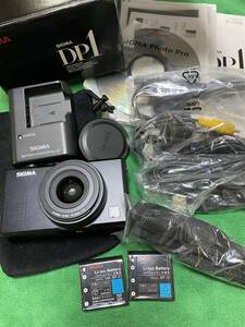 サンプル写真あり／Sigma DP1s 良品 動作確認済み美品 元箱あり 純正バッテリー２個