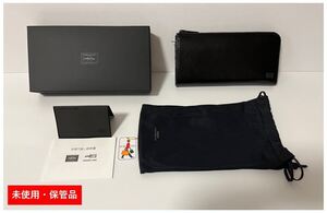 【未使用・保管品】PORTER / PLUME　LONG WALLET　ポーター プリュム　ロングウォレット　品番179-03866（ブラック）ケース付