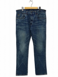 ダブルアールエル RRL SLIM FIT ヴィンテージ加工 スリム フィット デニムパンツ 36 WASH INDIGO(ウォッシュインディゴ) メンズ