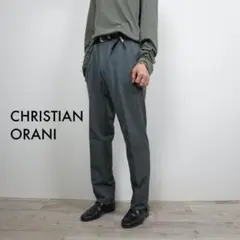 CHRISTIAN ORANI ストレッチスラックスパンツ グレー /M81