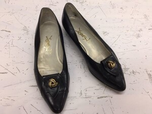 イヴサンローラン YVES SAINT LAURENT モダン モード インポート パンプス シューズ レディース フォーマル 36 (23cm) 黒