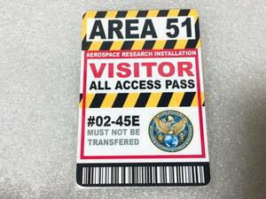 ☆ アメリカ 人気 SF系 映画 ドラマ グッズ AREA 51 エリア51 ビジター 通門証 IDカード ☆