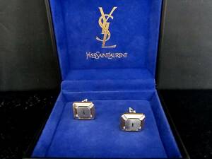 ◎№4734◎■美品■【YSL】サンローラン【シルバー・ゴールド】■カフス♪