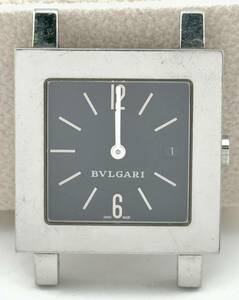 「ブルガリ　1円～」　「BVLGARI」　SQ292TS　クアドラード　デイト　スクエア　腕時計　クォーツ　不動　レディース　A9652