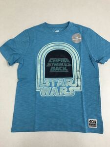 ＧＡＰ■新品■140■ギャップ■スターウォーズ■夜間蛍光■Ｔシャツ■水色■STAR WARS■USA■アメコミ■21■2-1