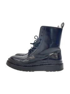 LOUIS VUITTON◆レースアップブーツ/US8/BLK/レザー/MT0156