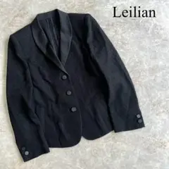 ★美品★ Leilian レリアン 総柄 ショールカラー タキシード ジャケット