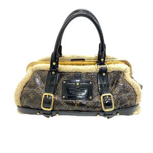 LOUIS VUITTON/ルイヴィトン ビトン M95574 モノグラム・シアリング ストーム ハンドバッグ パテントレザー ミニボストンバッグ ブラウン