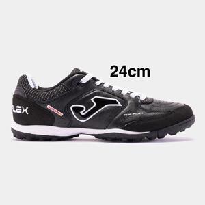 箱有 Joma (ホマ) TOP-FLEX ターフ フットサルシューズ 24cm (EU37.5) BLACK futsal トップフレックス 人工芝用 黒