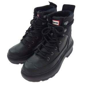 HUNTER ハンター WFP1105LNR rebel explorer boot レベル エクスプローラー ブーツ ブラック系 US7【新古品】【未使用】【中古】