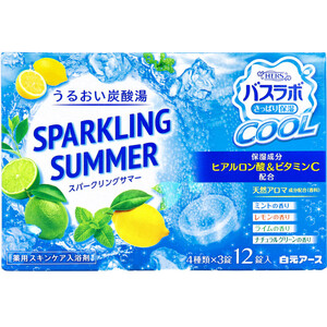 【まとめ買う】HERSバスラボクール SPARKLING SUMMER スパークリングサマー 薬用スキンケア入浴剤 12錠入×6個セット