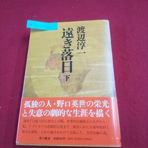 M7h-036 遠き落日 (下) 著者/渡辺淳一 1979年9月10日初版発行 角川書店 デンマーク ニューヨーク ヨーロッパ 黄熱 中南米