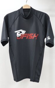 エボリューション ラッシュガード サイズ/L ブラック×レッド メンズ 半袖 ジェイフィッシュ J－FISH JRG４２１２