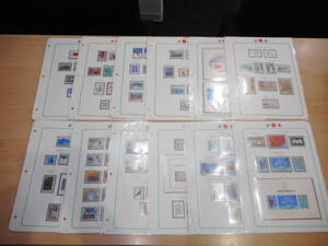 ◇日本切手 アルバム ボストーク 台紙のみ 切手抜けあり　額面　約3754円　未使用　おまとめ12点