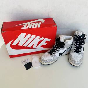 QA2261 NIKE ナイキ シューズ ダンクハイ白蛇 PRM HI SP COCOASNAKE 靴 メンズ 28㎝ 靴ひも 箱つき 検M