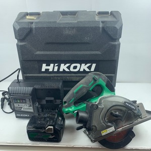 κκ HiKOKI ハイコーキ チップソーカッター 丸のこ　充電器・充電池1個・ケース付 コードレス式 36v CD3605DA グリーン 傷や汚れあり