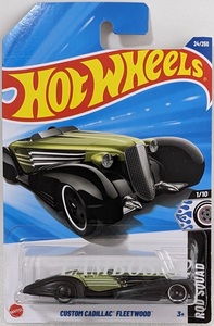 2025 #024 ホットウィール Custom Cadillac Fleetwood カスタム キャデラック フリートウッド Hot Wheels Rod Squad 日本未発売 NEW B asst