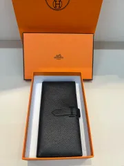 【雷市場（ポンジャン）商品韓国直送】 正規品 Hermes(エルメス) ベアン 長財布 ソー・ブラック