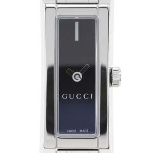 GUCCI グッチ 110 腕時計 SS クオーツ アナログ表示 レディース 黒文字盤【I120224017】中古