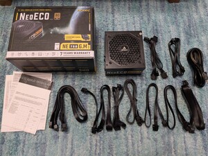 0611u0540　ANTEC 80PLUS Gold認証取得 高効率高耐久フルモジュラー電源ユニット「NE750G M 」 ブラック 出力750W