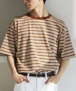 「JOURNAL STANDARD relume」 半袖Tシャツ LARGE キャメル メンズ