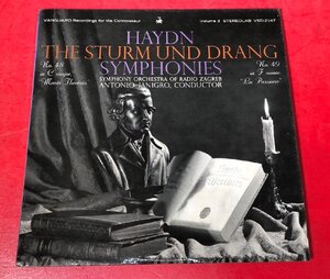 【レコードコレクター放出品】 LP　ヤニグロ　ハイドン　シュトゥルム・ウント・ドラング　THE STURM UND DRANG　交響曲　第48&49番　米盤