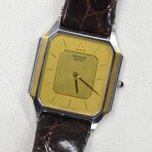 1円 可動品 腕時計 セイコー SEIKO クレドール 8420-5370 クォーツ レディース SS 同梱不可