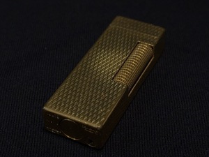 ※60378 Dunhill 金色 ガスライター ローラーガス ブランドライター ダンヒル ゴールド 喫煙グッズ