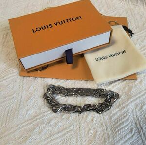 ★超美品 LOUIS VUITTON ルイヴィトン ブレスレット チェーン モノグラム シルバー