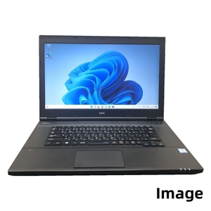 中古ノートパソコン Windows 10 NEC VersaPro タイプVAシリーズ Core i3 第六世代 6100U 2.3G/メモリ4GB/新品SSD 512GB/DVD-ROM/15型ワイド