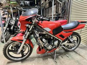 FZR250 フルカスタム車 2KR 低走行8453キロ エンジンかかりますが多少手直し必要です　レストアベース　部品取りにも 旧車