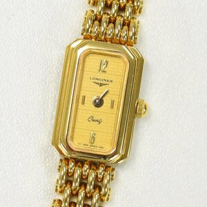 1円 可動品 腕時計 ロンジン LONGINES クォーツ レディース ゴールド 同梱不可